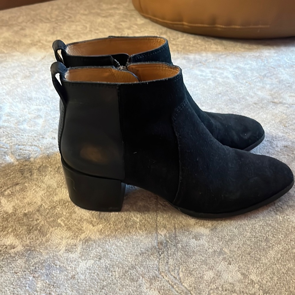 Madewell suede and leather booties